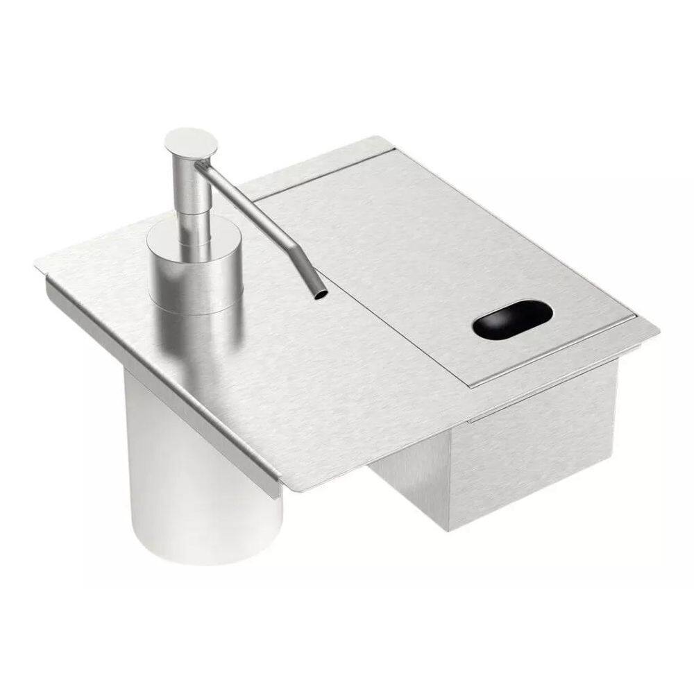 Porta Esponja Inox Com Tampa Tramontina 94534026