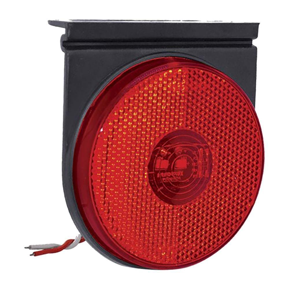 Lanterna Lateral Led Vermelha Caminhões 12V/24V Com Suporte