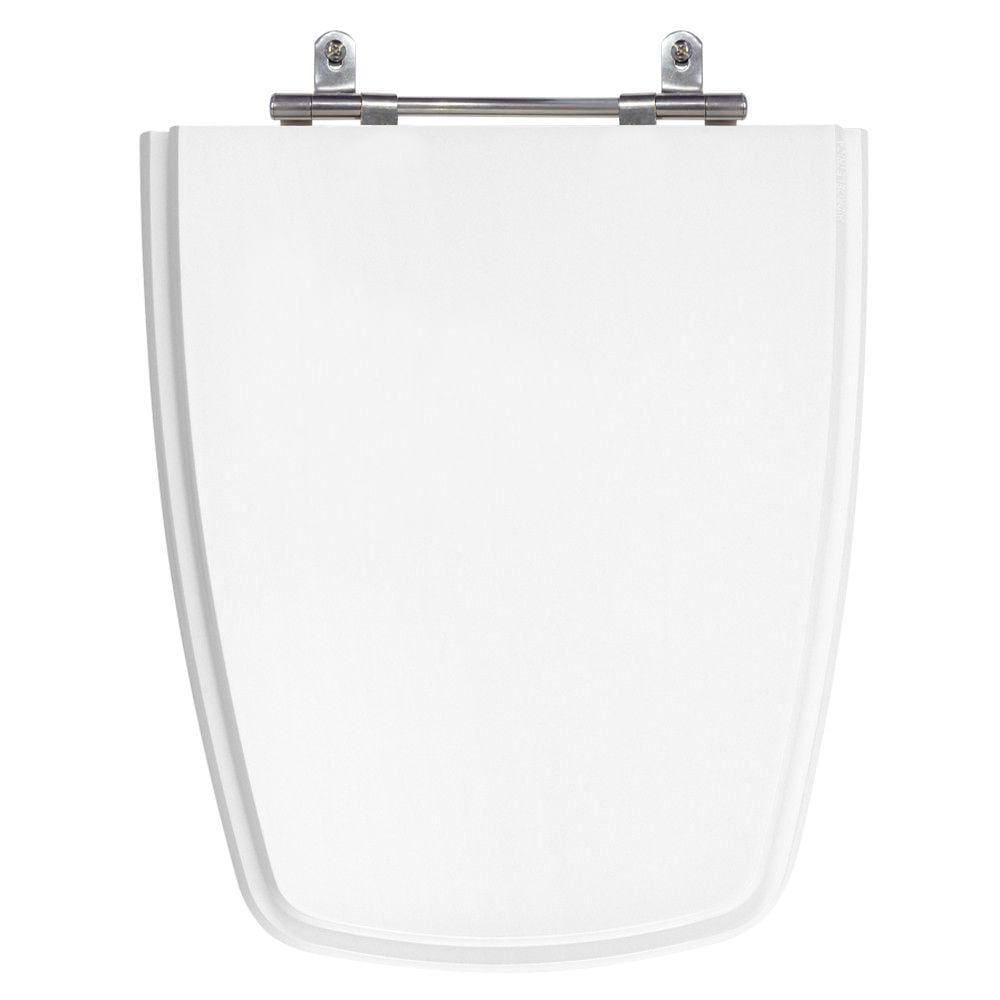 Assento Sanitário Stylus Excellence Branco Tampa para Vaso Celite em Madeira Laqueada