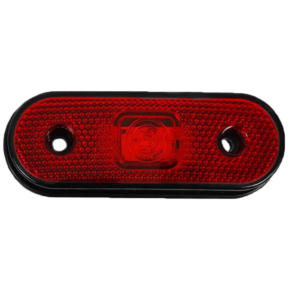 Lanterna Lateral Led Vermelha Facchini 24V Sem Suporte