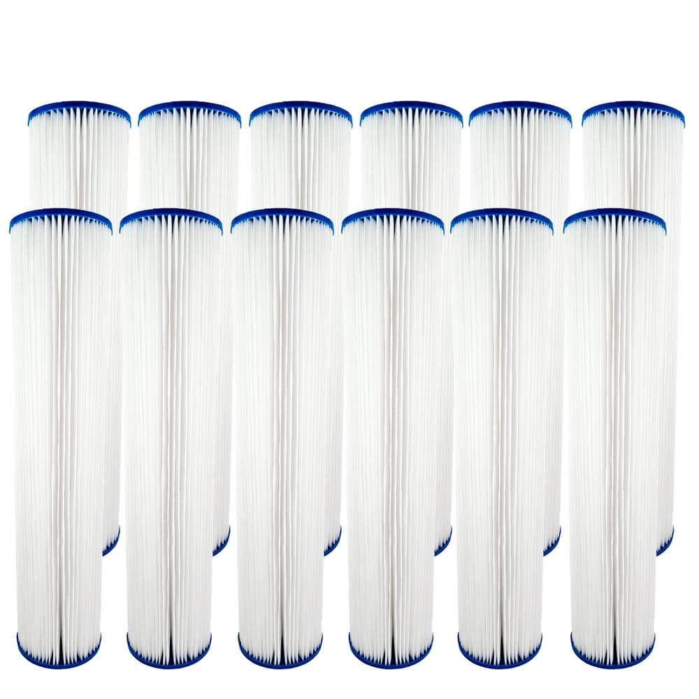 Refil Filtro Plissado Lavável 20 Polegadas X 2 1/2, 24 Peças