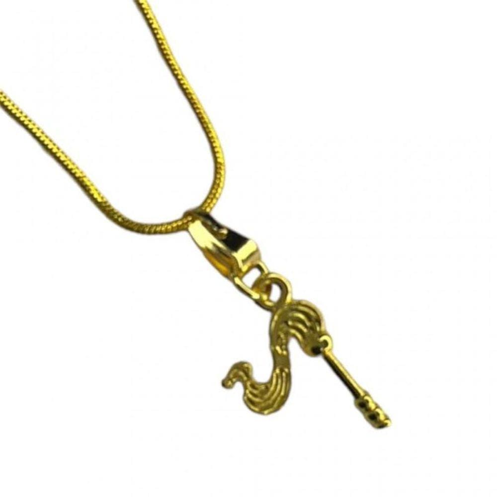 Colar Corrente Pingente Iansã 2,00 Cm Dourado