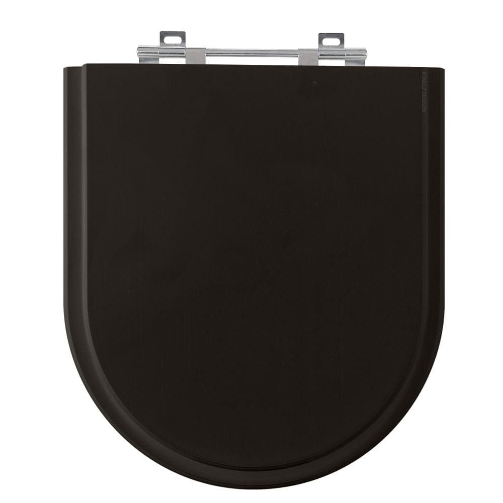 Tampa de Vaso Smart Preto Tampa para Vaso Celite de Madeira Laqueada