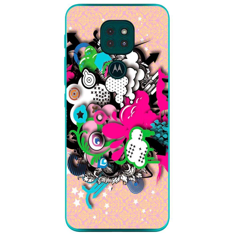 Capa Adesivo Skin104 Verso Para Motorola Moto G9 2020