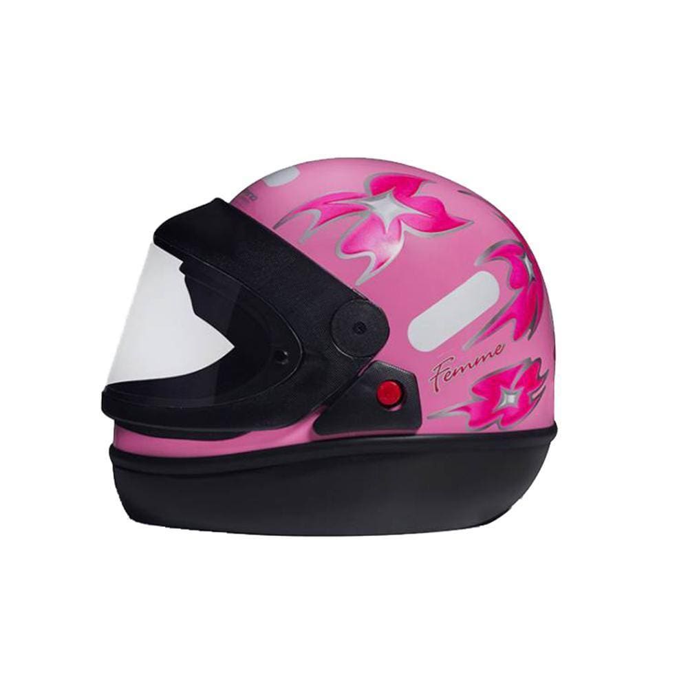 Capacete San Marino Femme Moto Integral Fechado Motoboy Flor