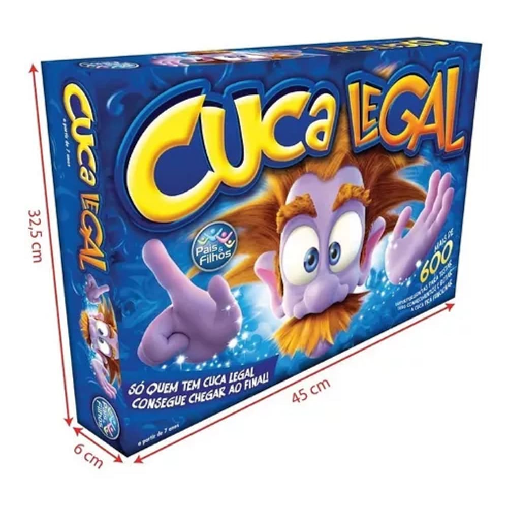 Jogo De Tabuleiro Cuca Legal Top Line 600 Perguntas