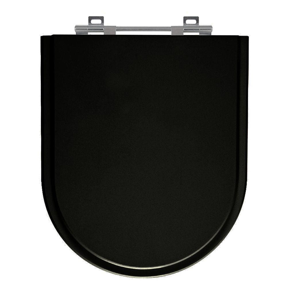 Tampa de Vaso Luna Preto Tampa para Vaso Icasa de Madeira Laqueada