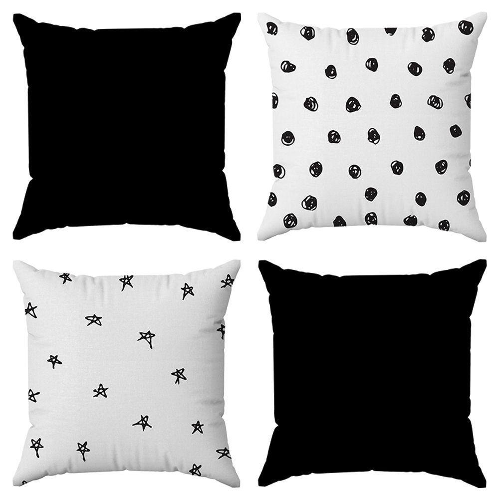 Kit 4 Capas Almofadas Decorativas Minimalista 3 45x45 ID Decor