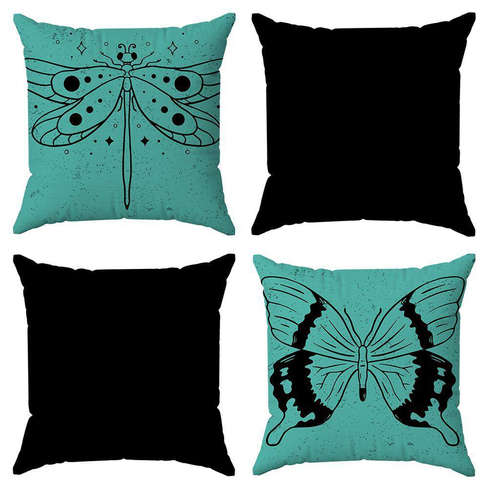 Kit 4 Capas Almofadas Decorativas Minimalista 2 45x45 ID Decor