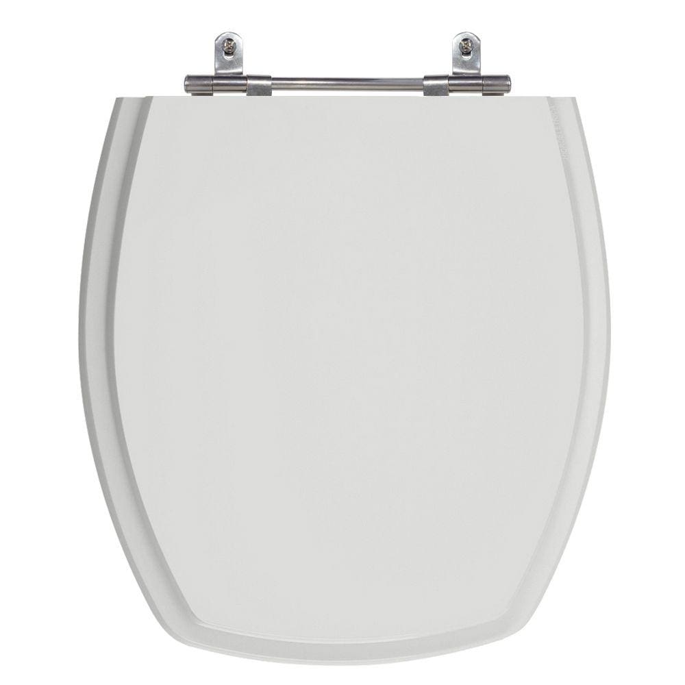 Assento Sanitário Thema Cinza Platina (Claro) Tampa para Vaso Incepa de Madeira Laqueada