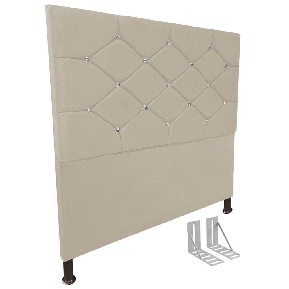 Cabeceira de Cama Box Casal Estofada Kasi New + Frame Cores
