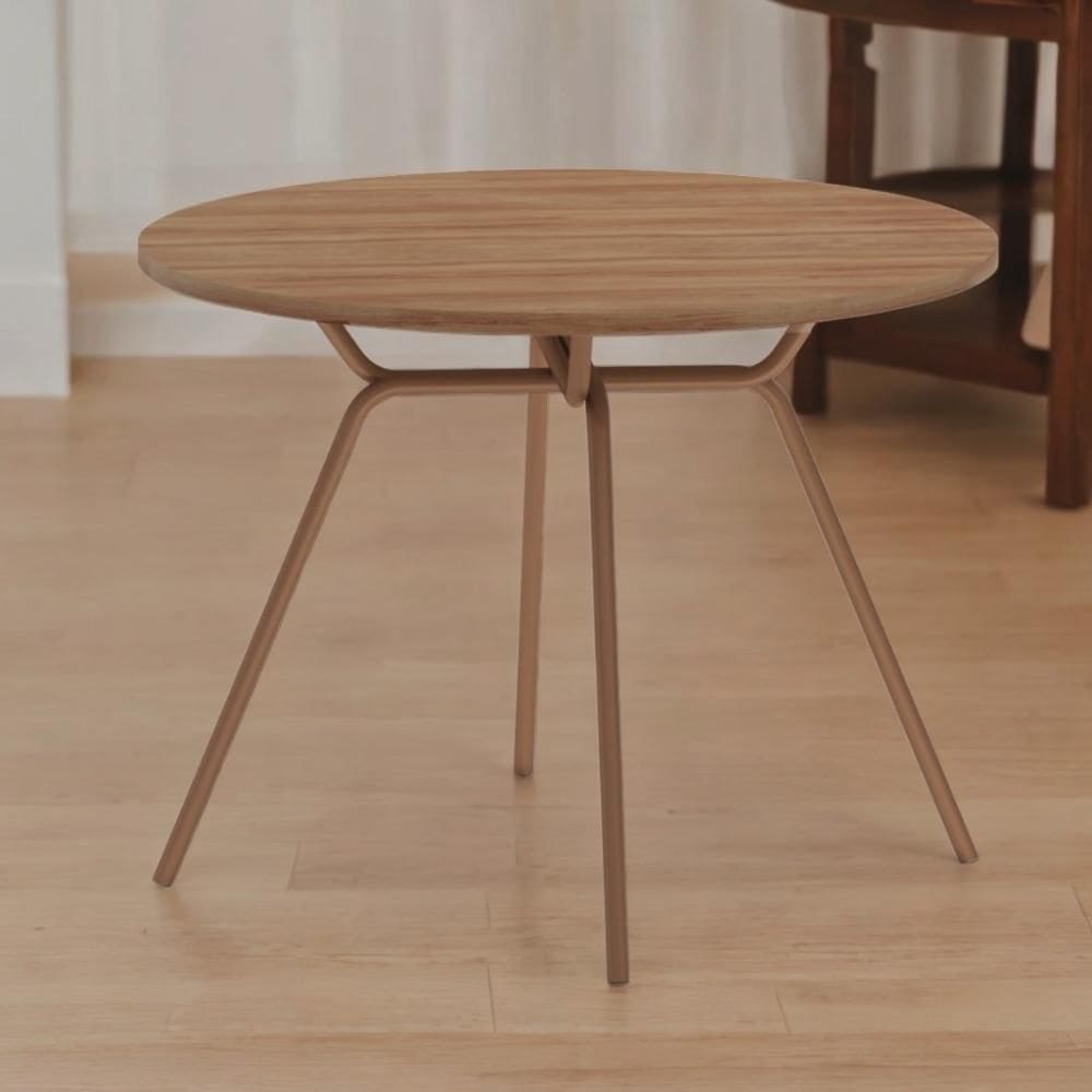 Mesa de Jantar Redonda 1m 1588 Carraro Freijó/Rose