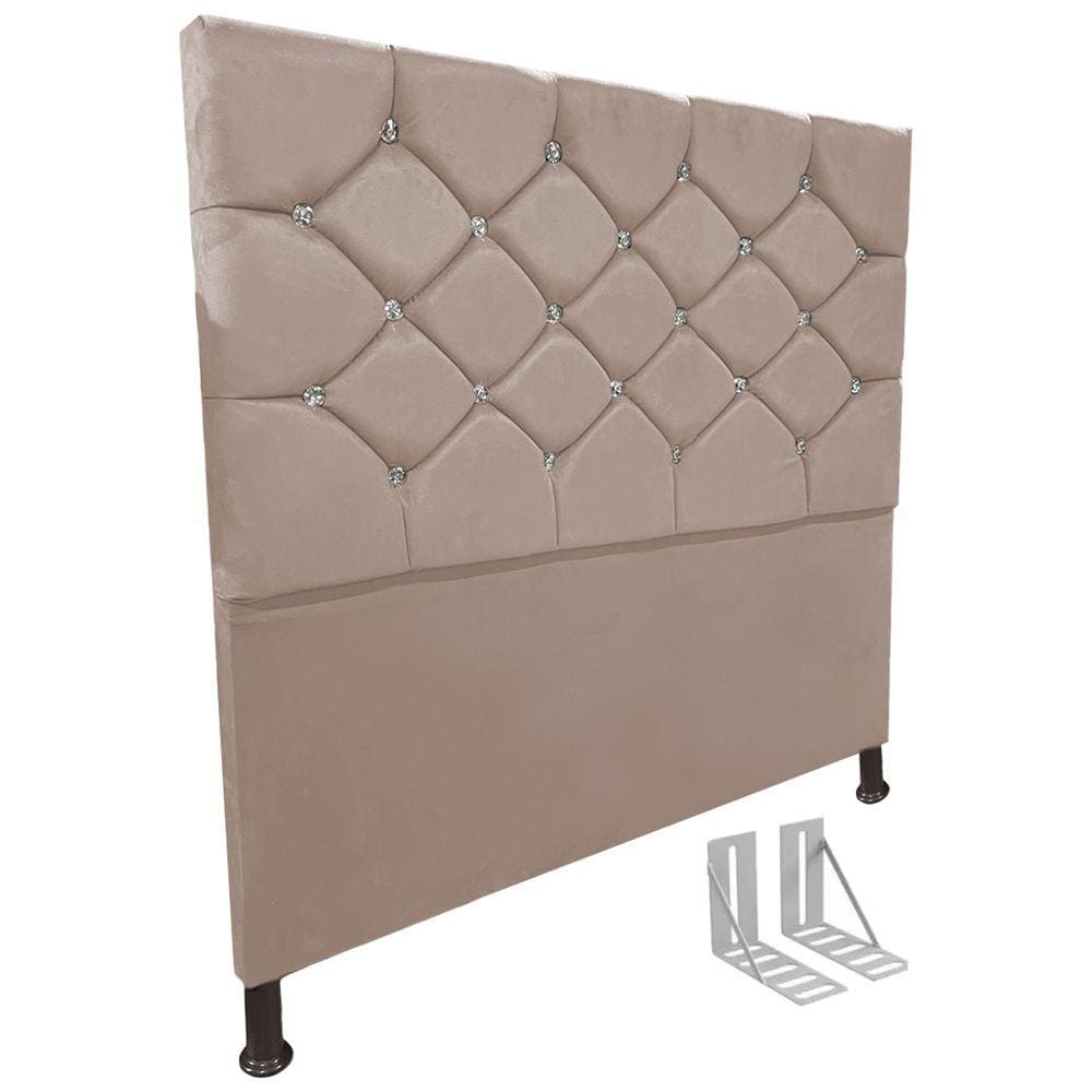Cabeceira de Cama Box Casal Estofada Kasi + Frame - Cores