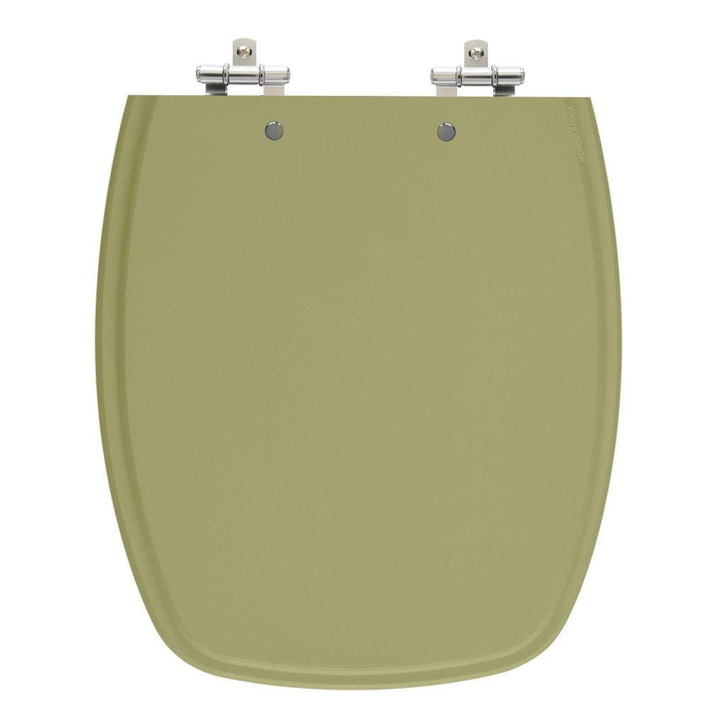 Assento Sanitário Stylus Verde Itapuã Tampa para Vaso Celite de Madeira Laqueada