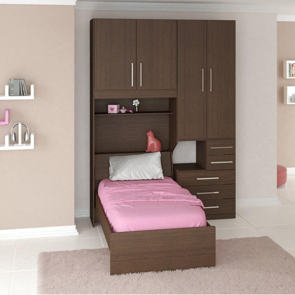Dormitório De Solteiro Sem Cama 1225S Direito San Remo