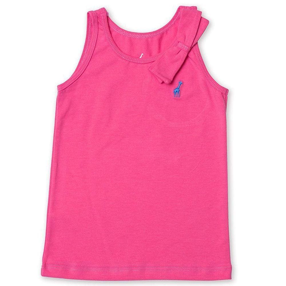 Regata Infantil com Laço Rosa Toffee - Nº04