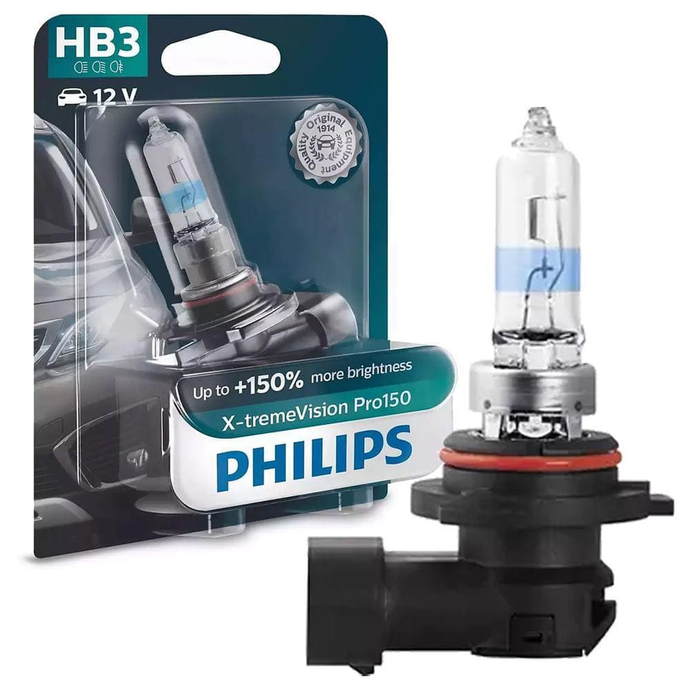 Lâmpada Philips Xtreme Vision Pro150 60W 12V P20d HB3 Farol