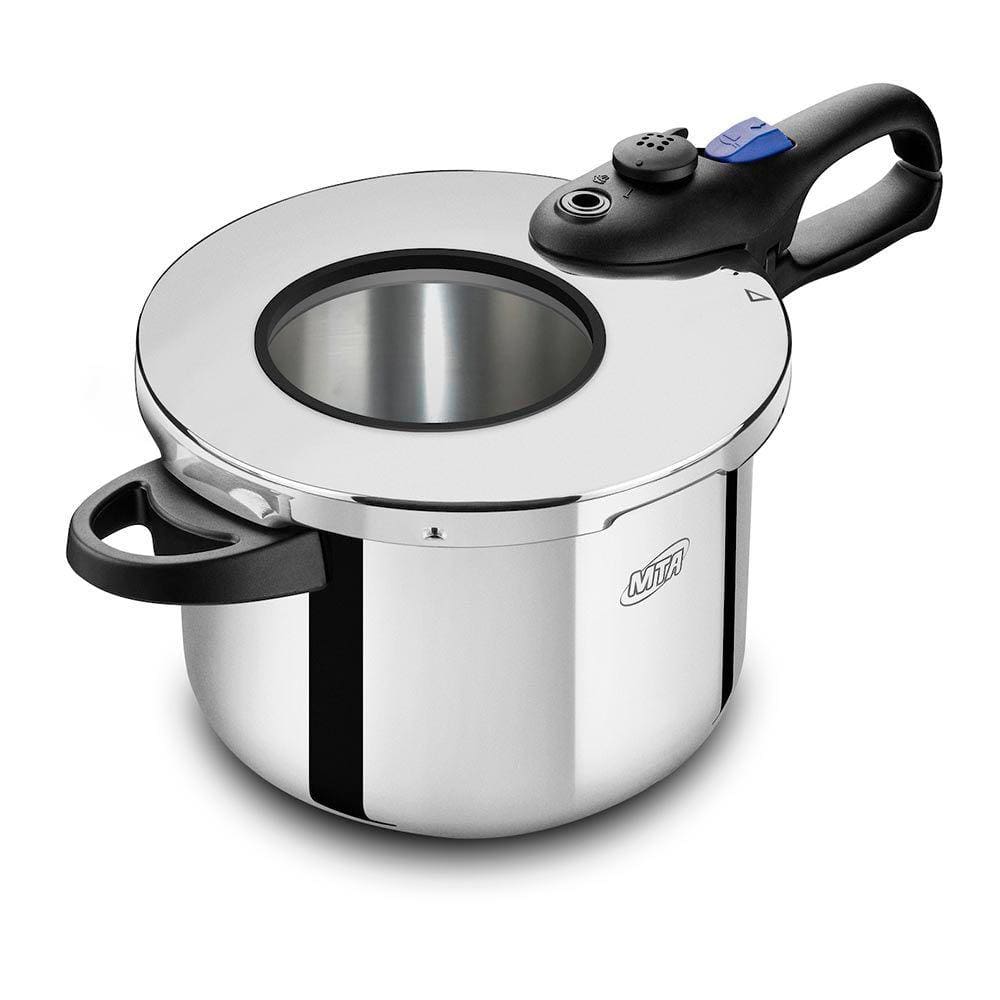 Panela De Pressão Em Aço Inox Premium Com Visor 6L - Mta