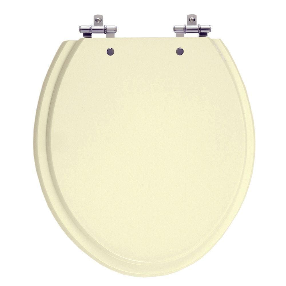Assento Sanitário Convencional Oval Creme Universal Tampa Vaso Deca-Incepa-Celite-Ideal