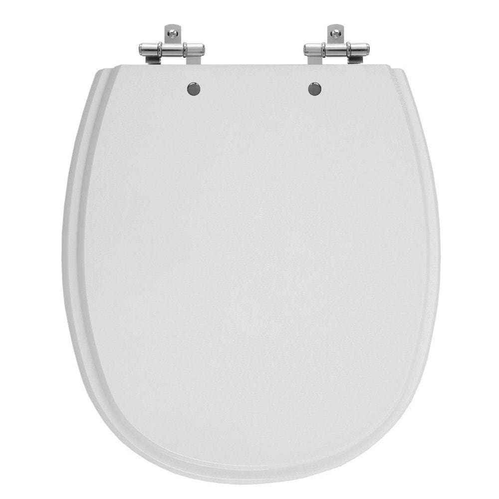 Assento Sanitário Aspen Cinza Real (Claro) Tampa para Vaso Deca de Madeira Laqueada