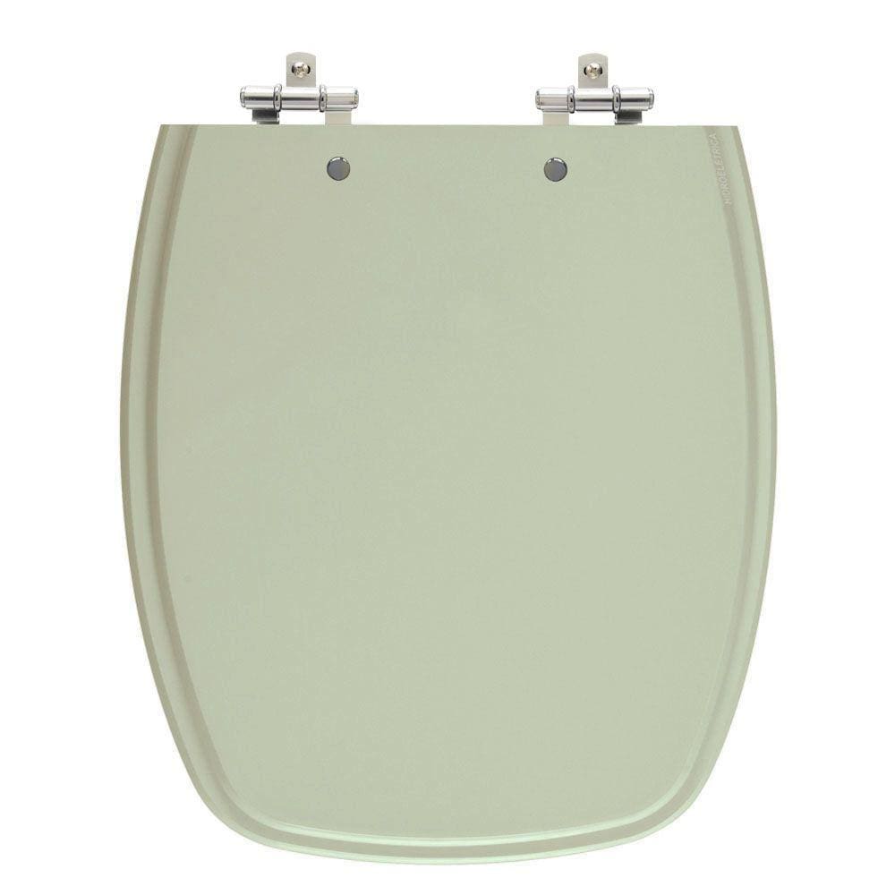 Assento Sanitário Primula Verde Claro Tampa para Vaso Fiori de Madeira Laqueada