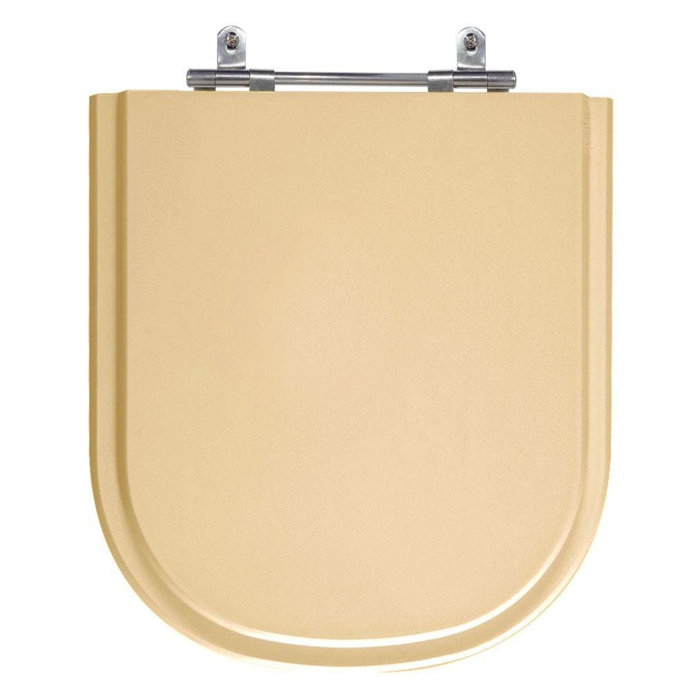 Assento Laqueado Vogue Plus Rosa Floral Tampa para Vaso Deca em Mdf