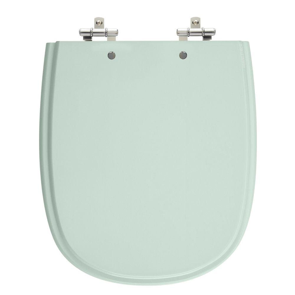 Assento Sanitário Sabatini Verde Claro Tampa para Vaso Icasa de Madeira Laqueada