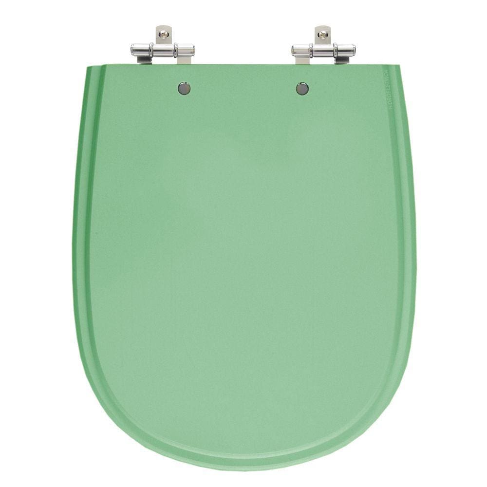 Assento Sanitário Paris Verde Acquamarine Tampa para Vaso Ideal de Madeira Laqueada