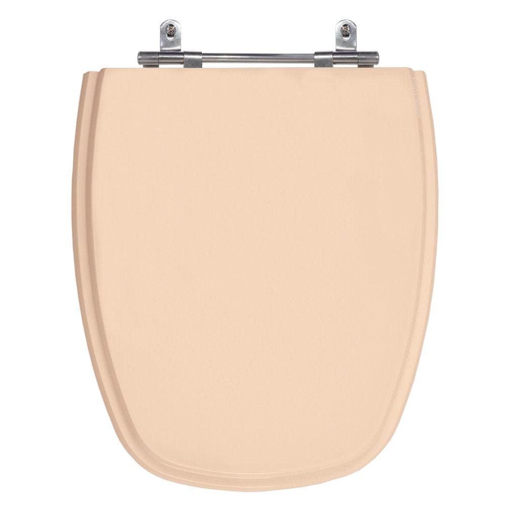 Assento Sanitário Monte Carlo Rosa Floral Tampa para Vaso Deca de Madeira Laqueada - SB