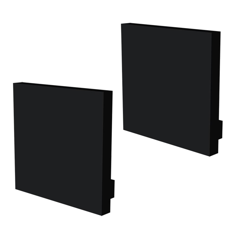 Kit Acessórios Taschibra Para Perfil Sobrepor Cimo Preto