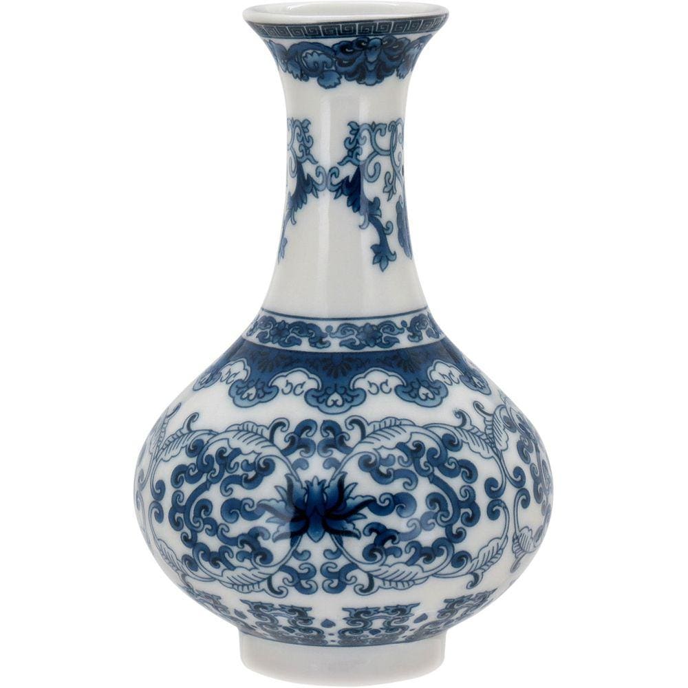 VASO 13x8x8cm CERÂMICA AZUL