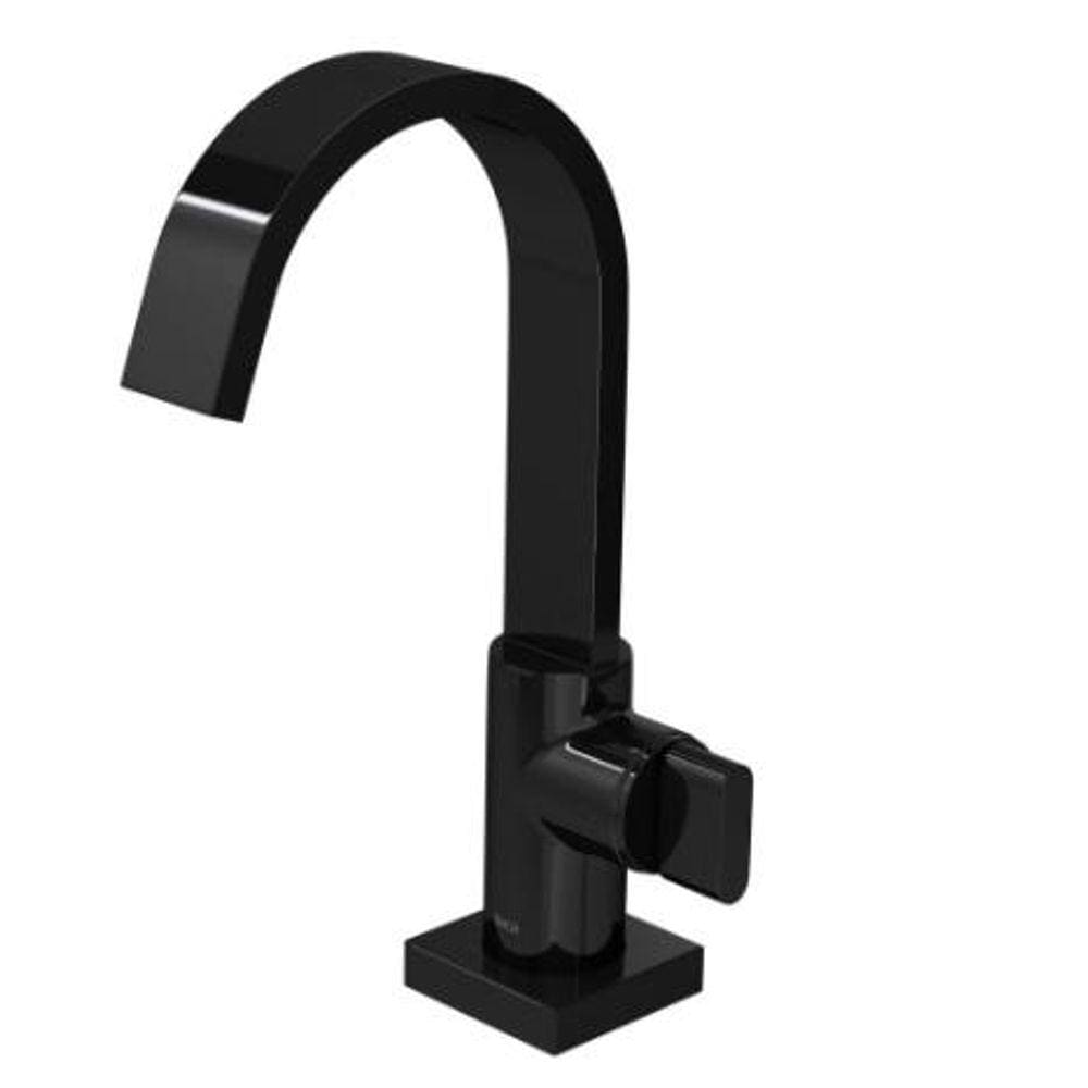Torneira Lavatório Bica Alta Polo 1198 Black Noir - Deca