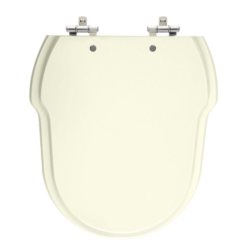 Assento Sanitário Hampton Biscuit Tampa para Vaso Incepa de Madeira Laqueada