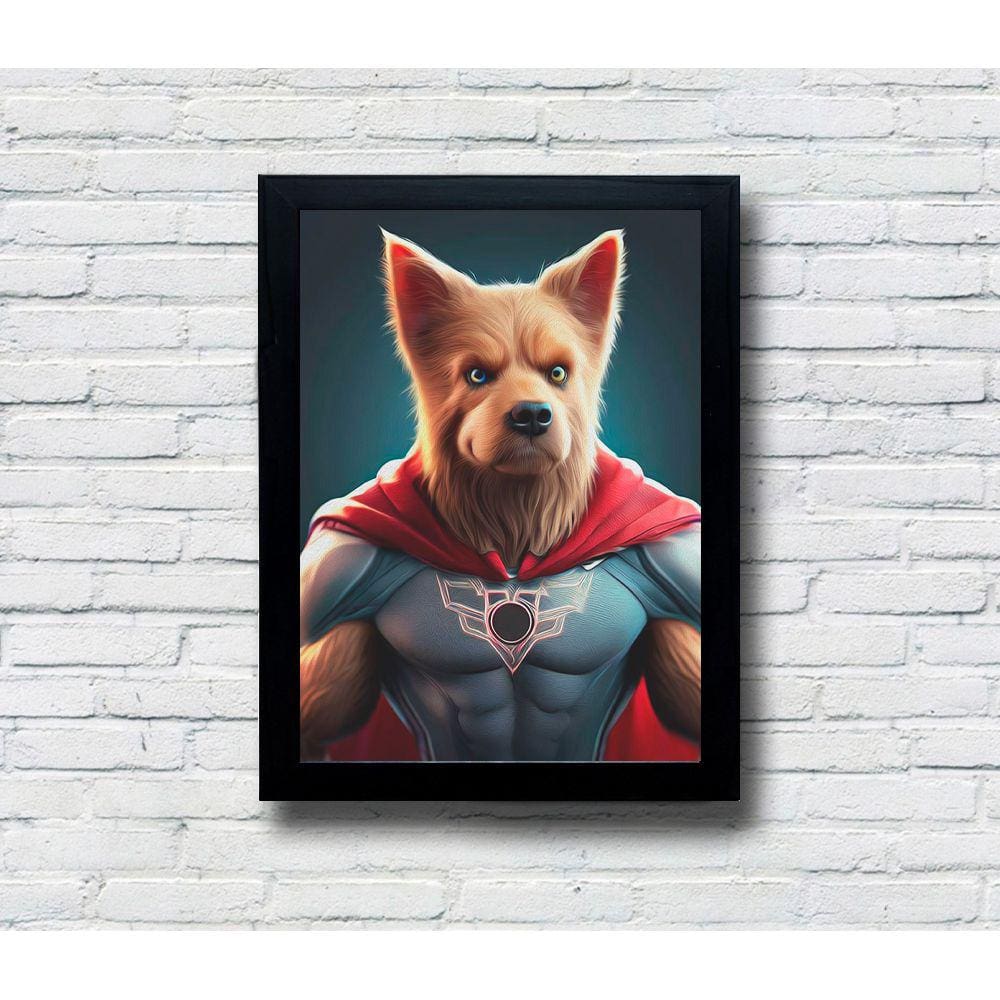 Quadro Decorativo MDF Cão Herói
