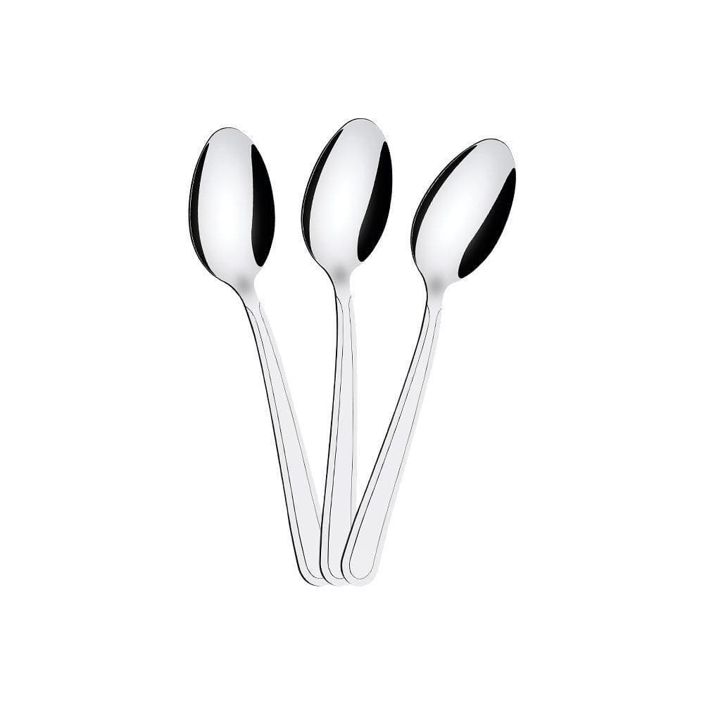 Kit - 12 Colheres De Sobremesa Búzios Em Aço Inox Csibag - Tramontina