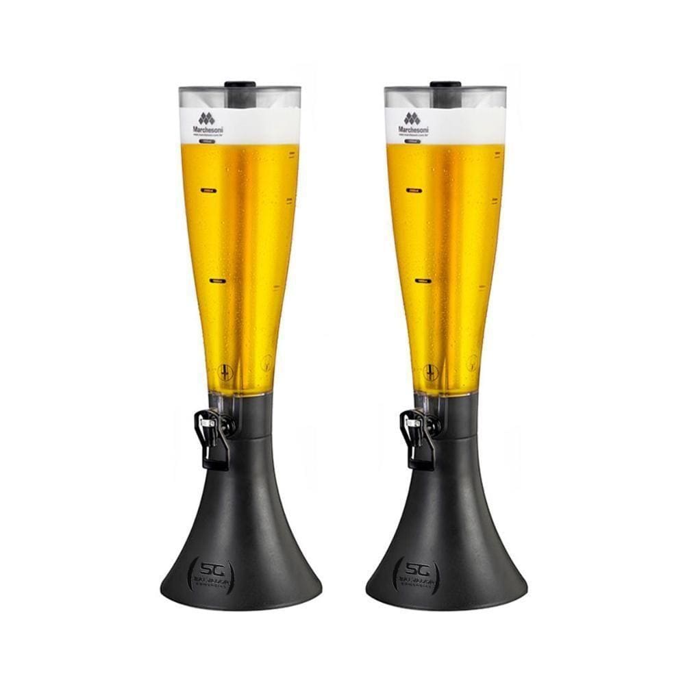 Kit - 2 Torres De Chopp Tulipa 3,5l Super Gelada - Marchesoni