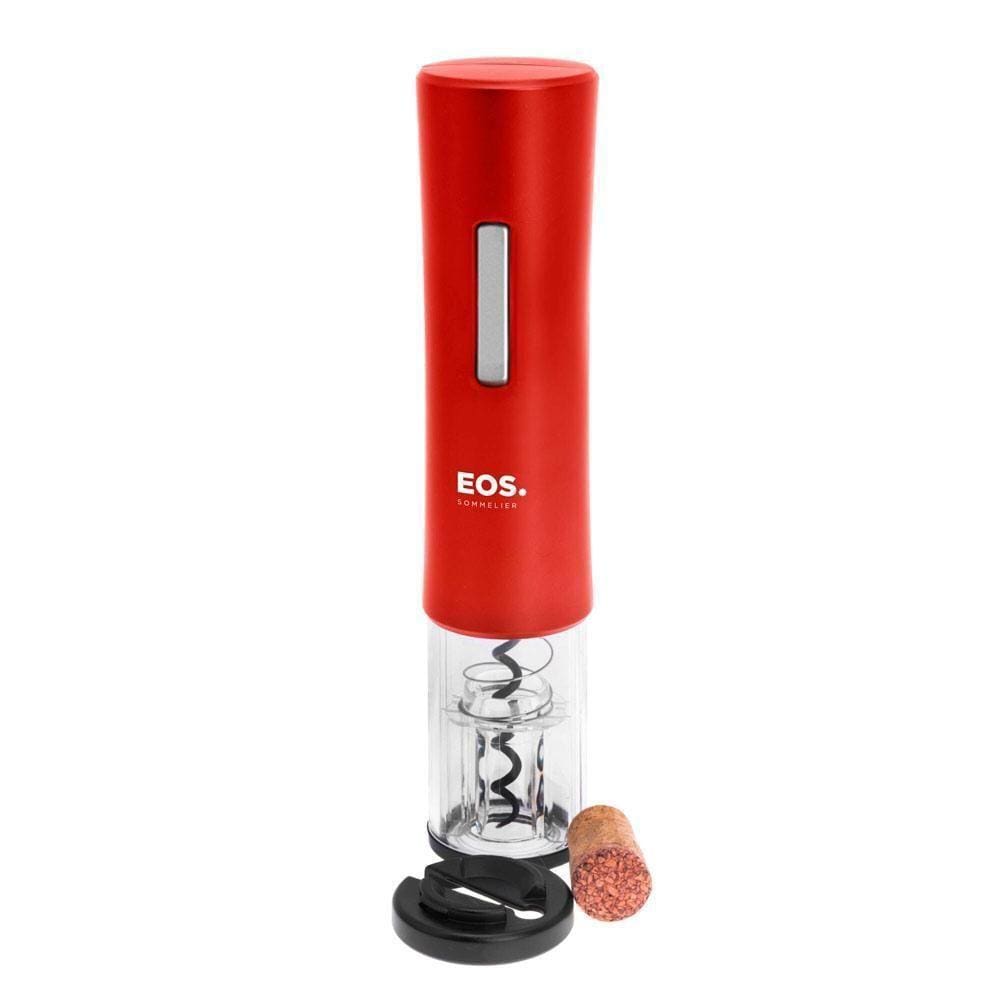 Abridor De Vinho Sommelier Elétrico Vermelho A Pilha Eab01v - Eos