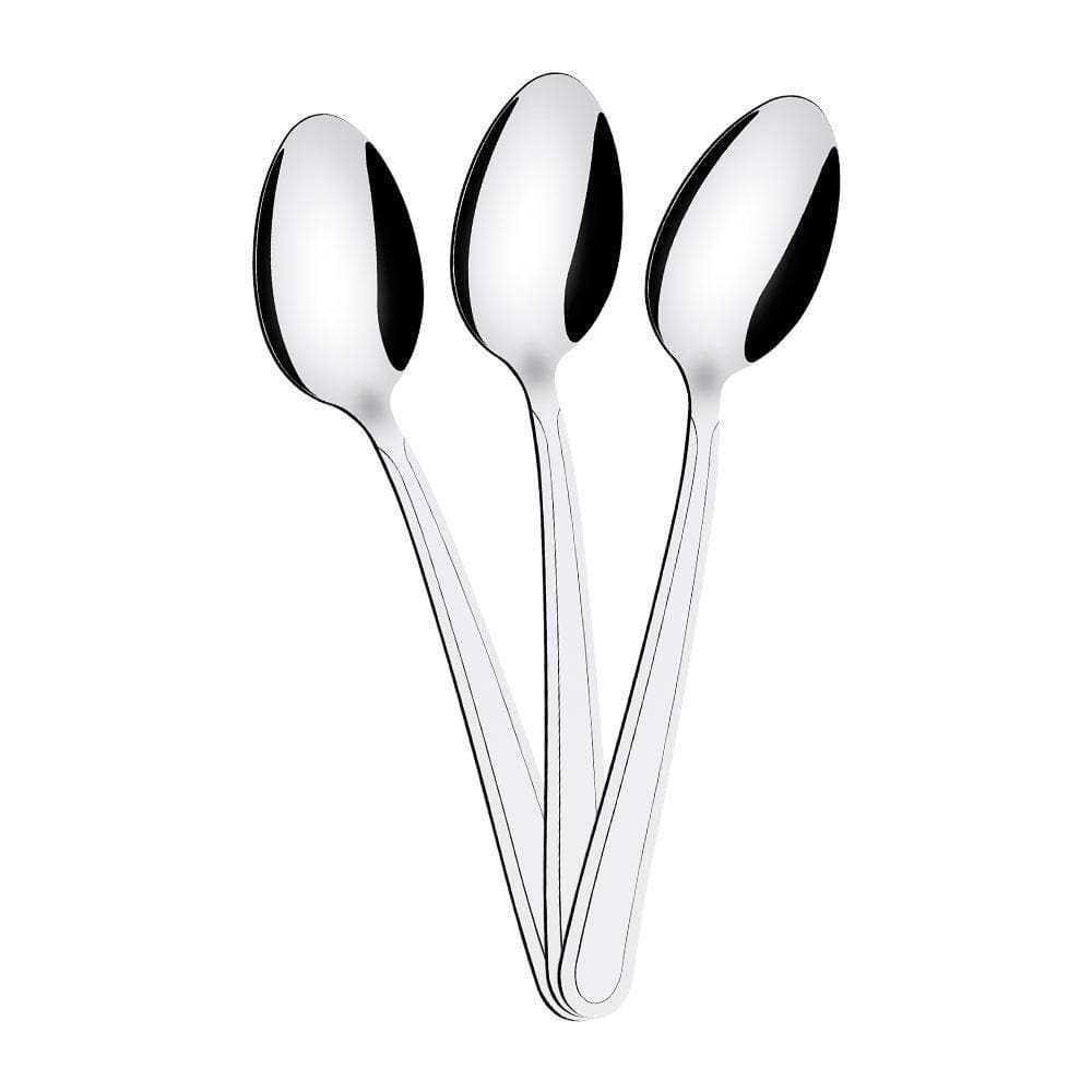 Kit - 12 Colheres De Sopa Búzios Em Aço Inox Cibag - Tramontina 23763000