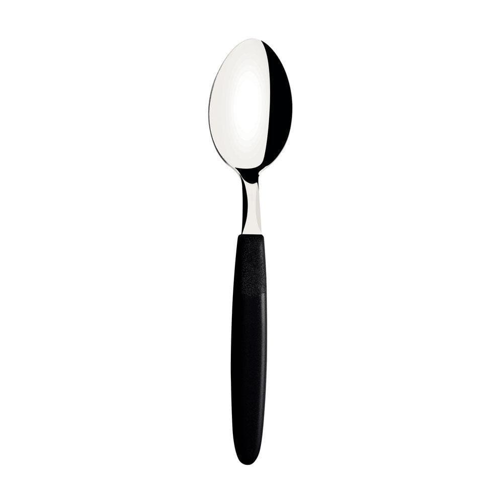 Kit - 12 Colheres De Mesa Ipanema Com Lâmina Em Aço Inox Cabo Preto Cptop - Tramontina 23363400
