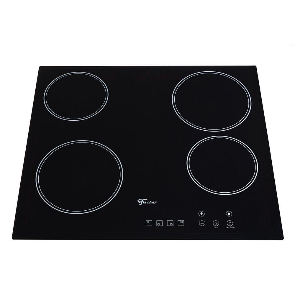 Cooktop Fogão Fischer 4Q Elétrico Mesa Vitrocerâmica Touch 220V