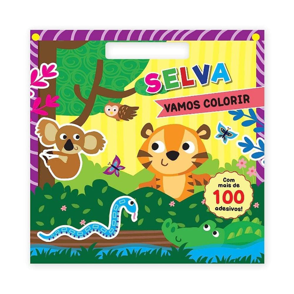 Vamos Colorir: Selva (Com Adesivos)
