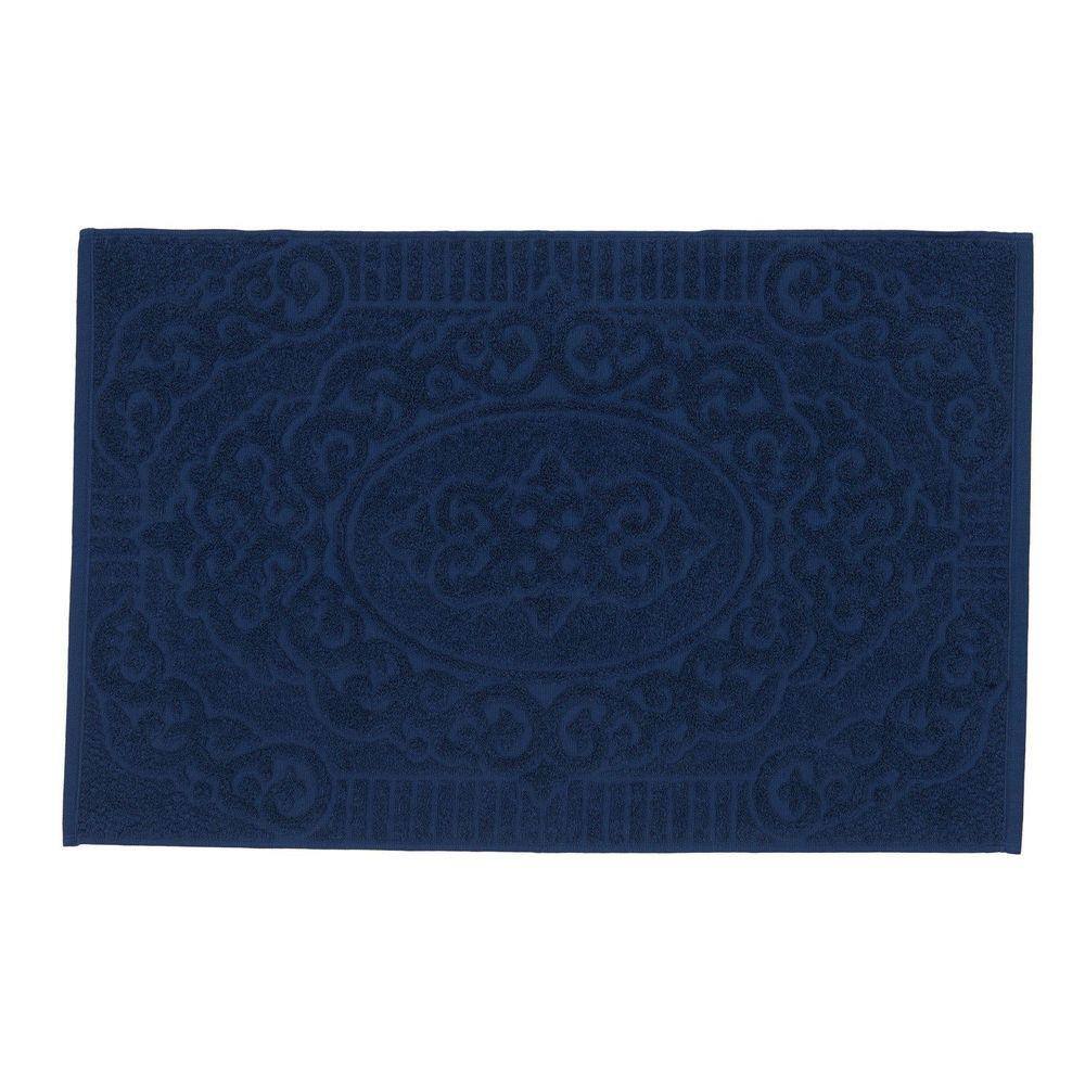 Toalha de Piso Gaia 680g/m2 45x75cm LMPeter Azul Noite
