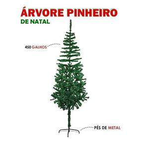 Árvore Natal Dinamarca 2,10m 860 Galhos Enfeites Vermelha Decorada  Pisca-pisca 110v - YAZI - Árvore de Natal - Magazine Luiza