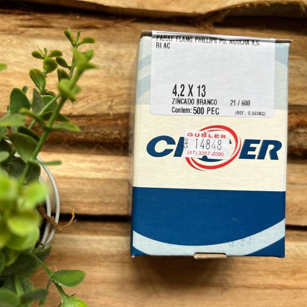 Parafuso Flangeado Phillips Agulha - Ciser 4,2x13 - 500 Peças