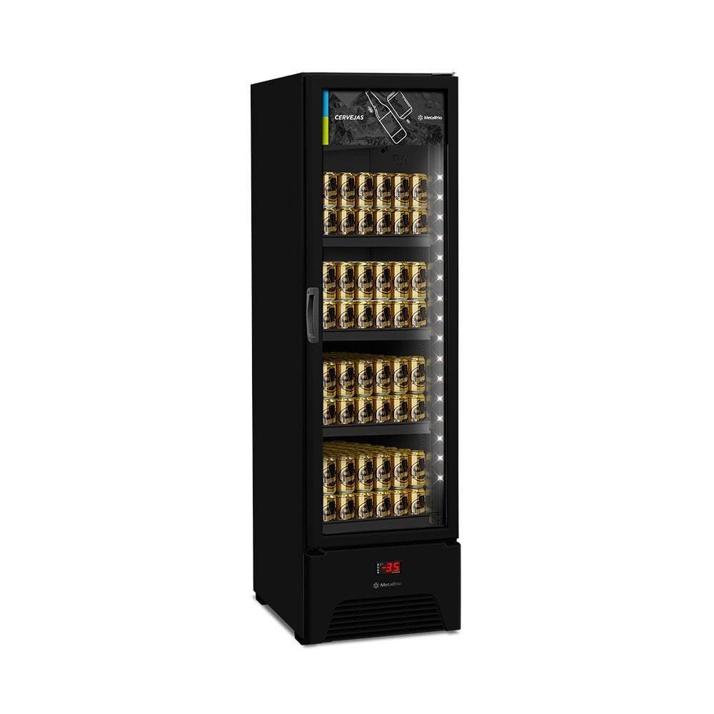 Cervejeira Expositor Vertical Porta de Vidro 293 Litros Vn28rh All Black 127v - Metalfrio