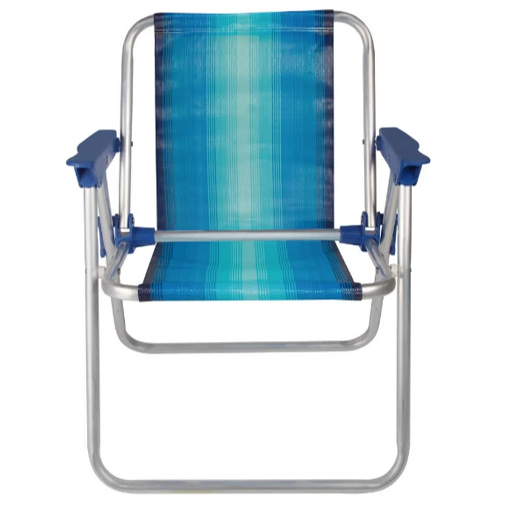 Cadeira de Praia Infantil Alta Alumínio Mor ( AZUL )