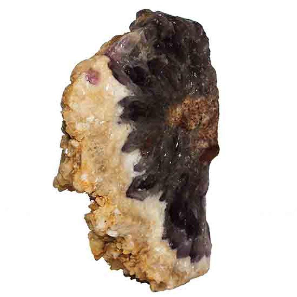 Ametista Da Bahia Com Incrustação Bruta 21cm Base Serrada