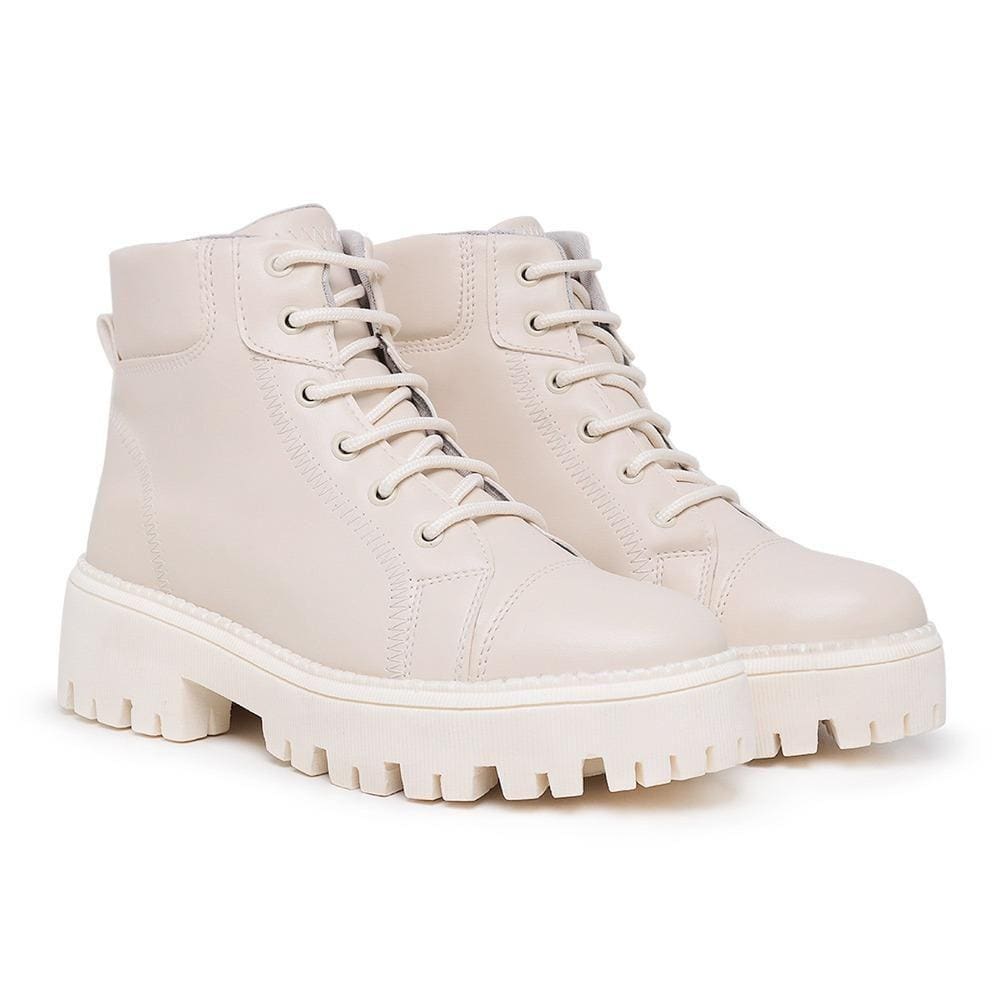 Coturno Feminino Bota Tratorado Cano Baixo Improvizzo