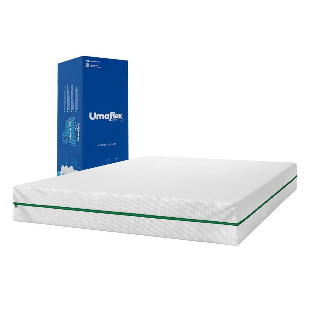 Colchão Solteiro Espuma D28 Dupla Face 88x188 Gisele Verde Umaflex