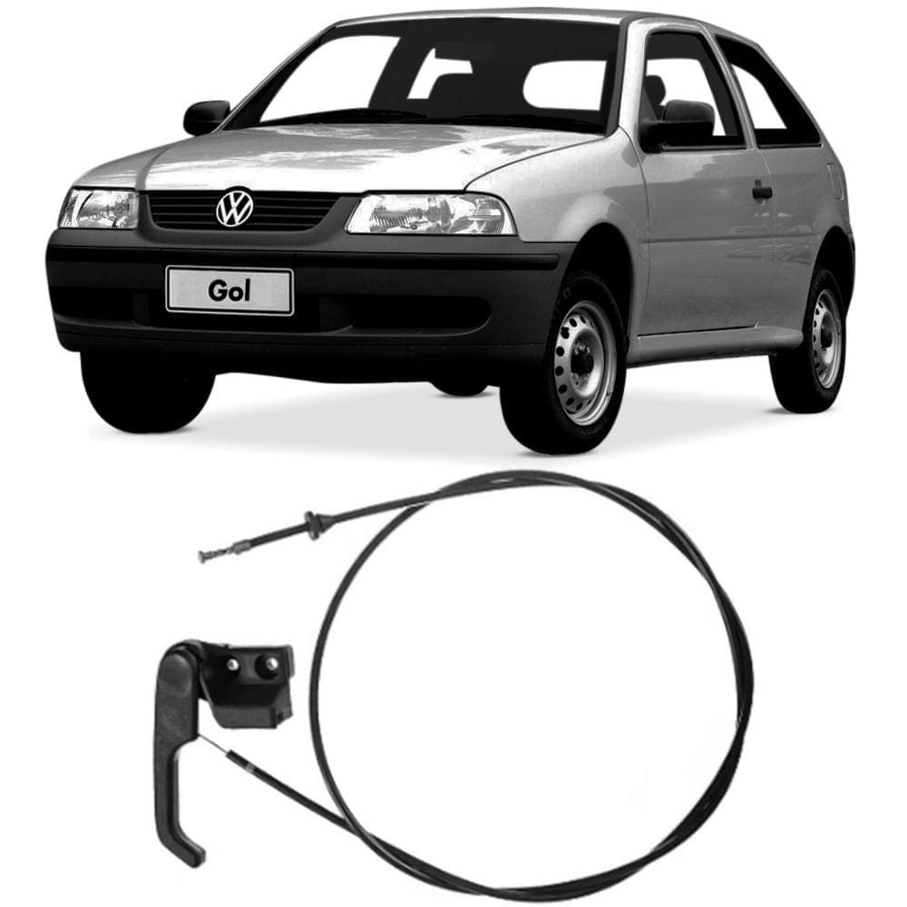 Cabo Capô VW Gol G3 G4 Saveiro Parati 1765mm Com Alavanca